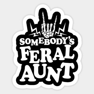 Feral Aunt Sticker